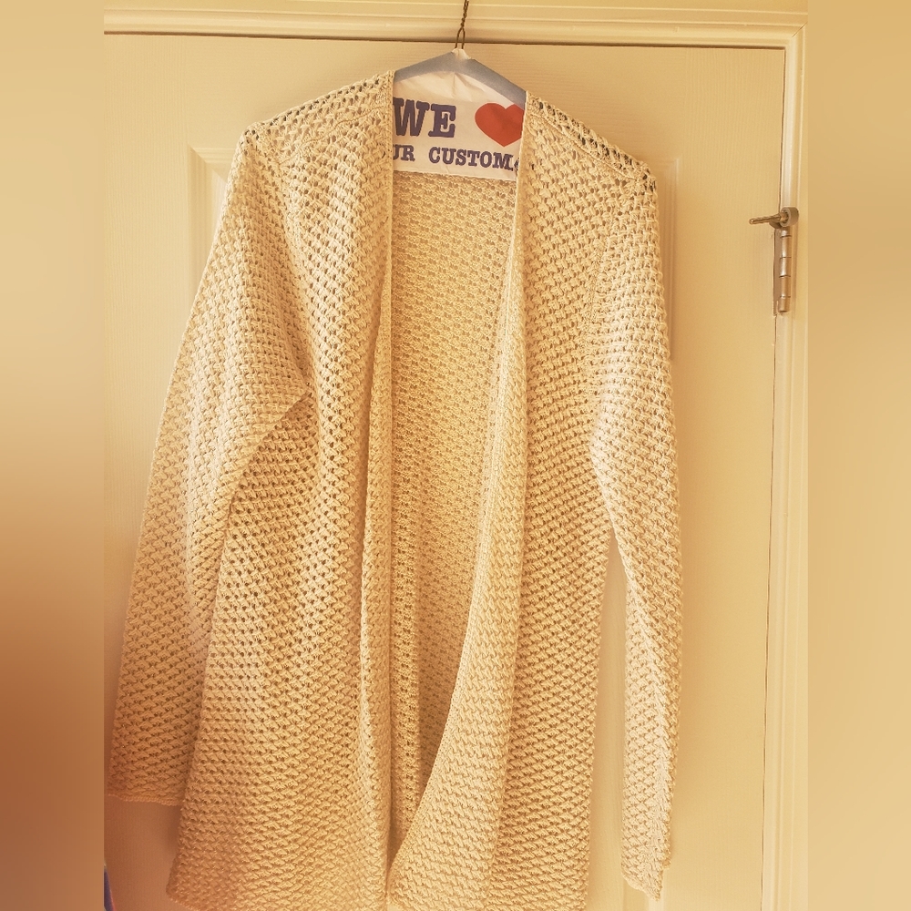 White and silver Tommy Bahama sweater